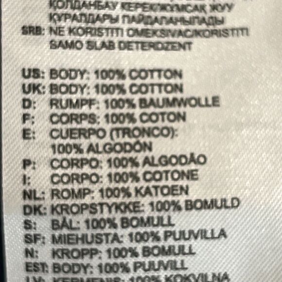 Adidas Mens Sz L Navy Blue Long Sleeve Crew Neck Heavyweight Tee Shirt 3 Stripes - Picture 8 of 8